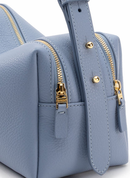 Trousse Pebbled Leather Cloud Blue