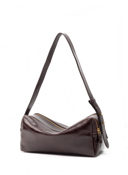 Trousse Vintage Cuir Châtaigne