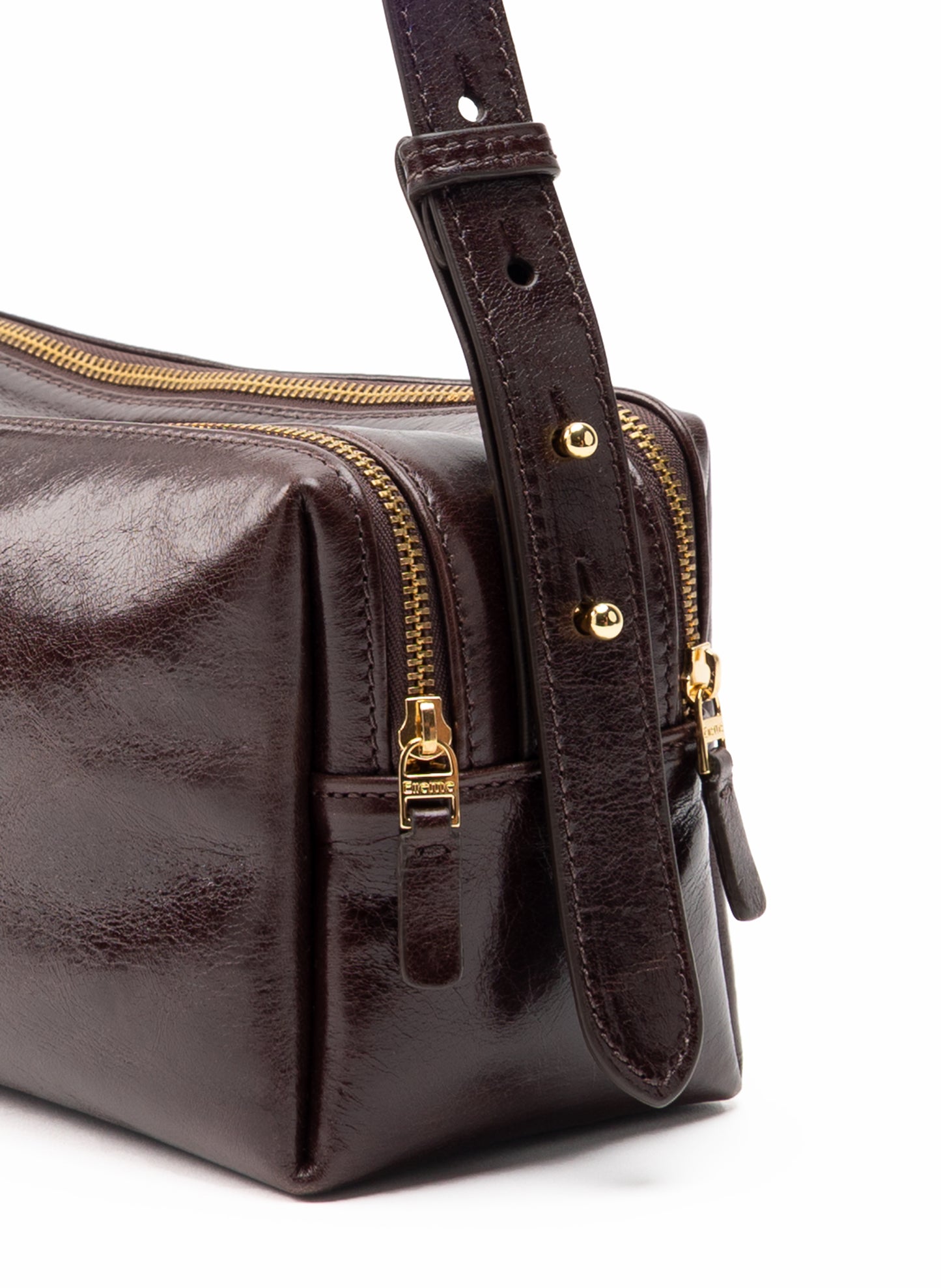 Trousse Vintage Cuir Châtaigne