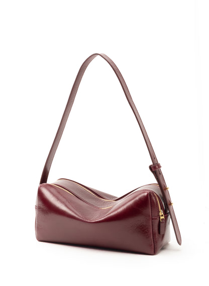 Trousse Vintage Leather Rubino