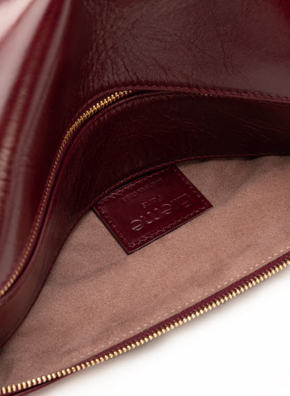 Trousse Vintage Leather Rubino