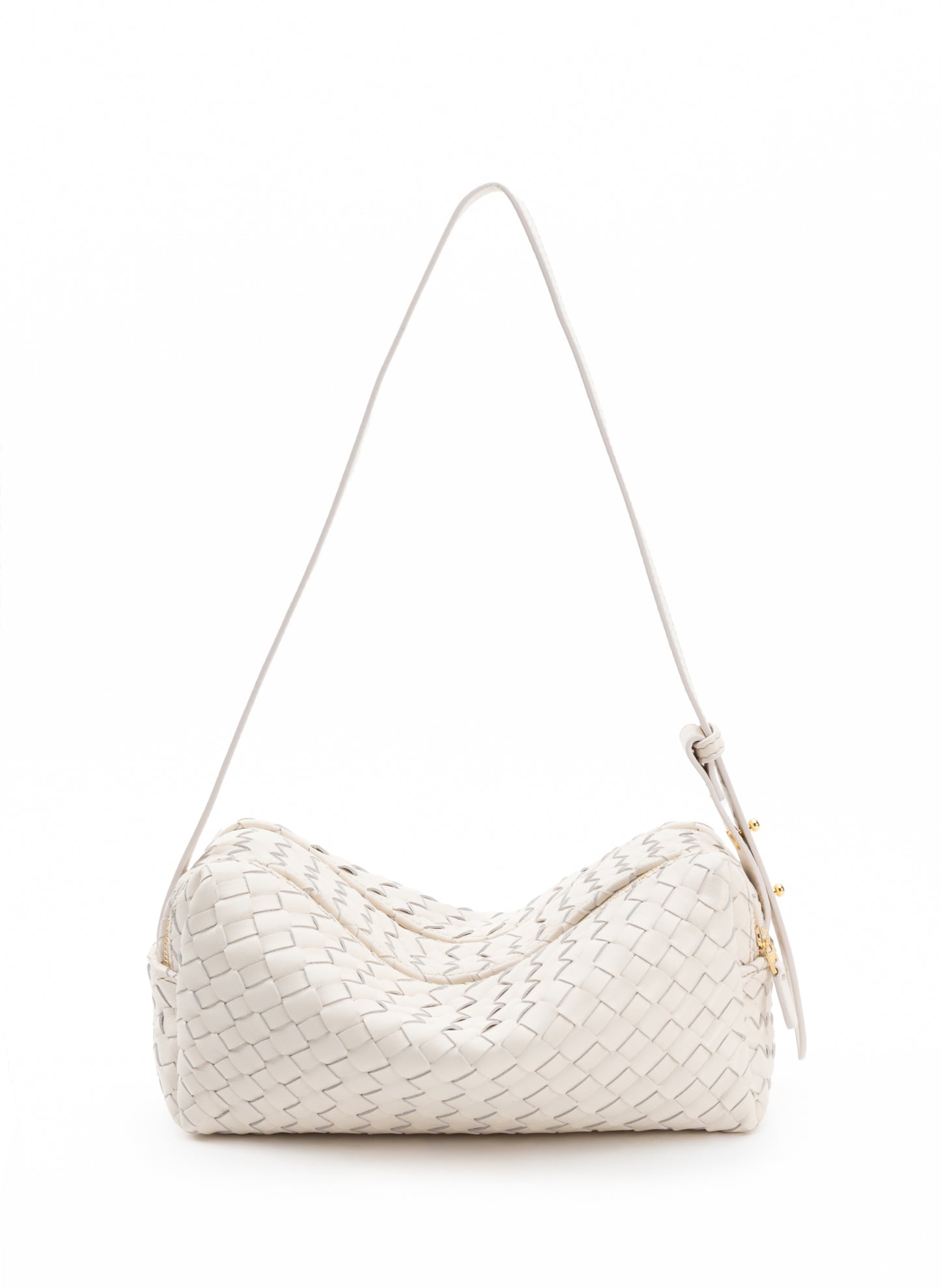 Trousse Woven Leather Ivory