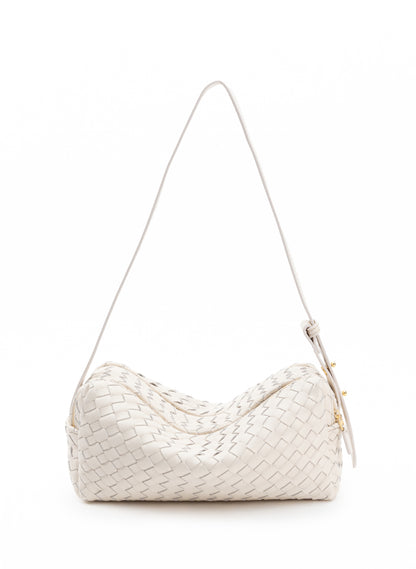 Trousse Woven Leather Ivory