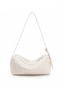 Trousse Woven Leather Ivory