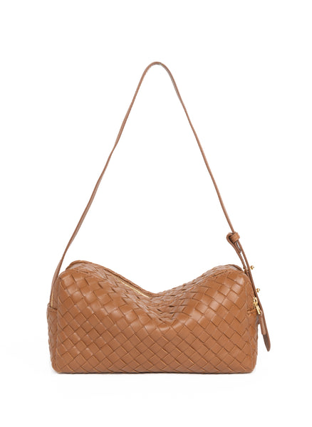 【Elleme】Trousse Large Suede Shoulder Bag Trousse Suede Marine - French Bags for Women - Elleme