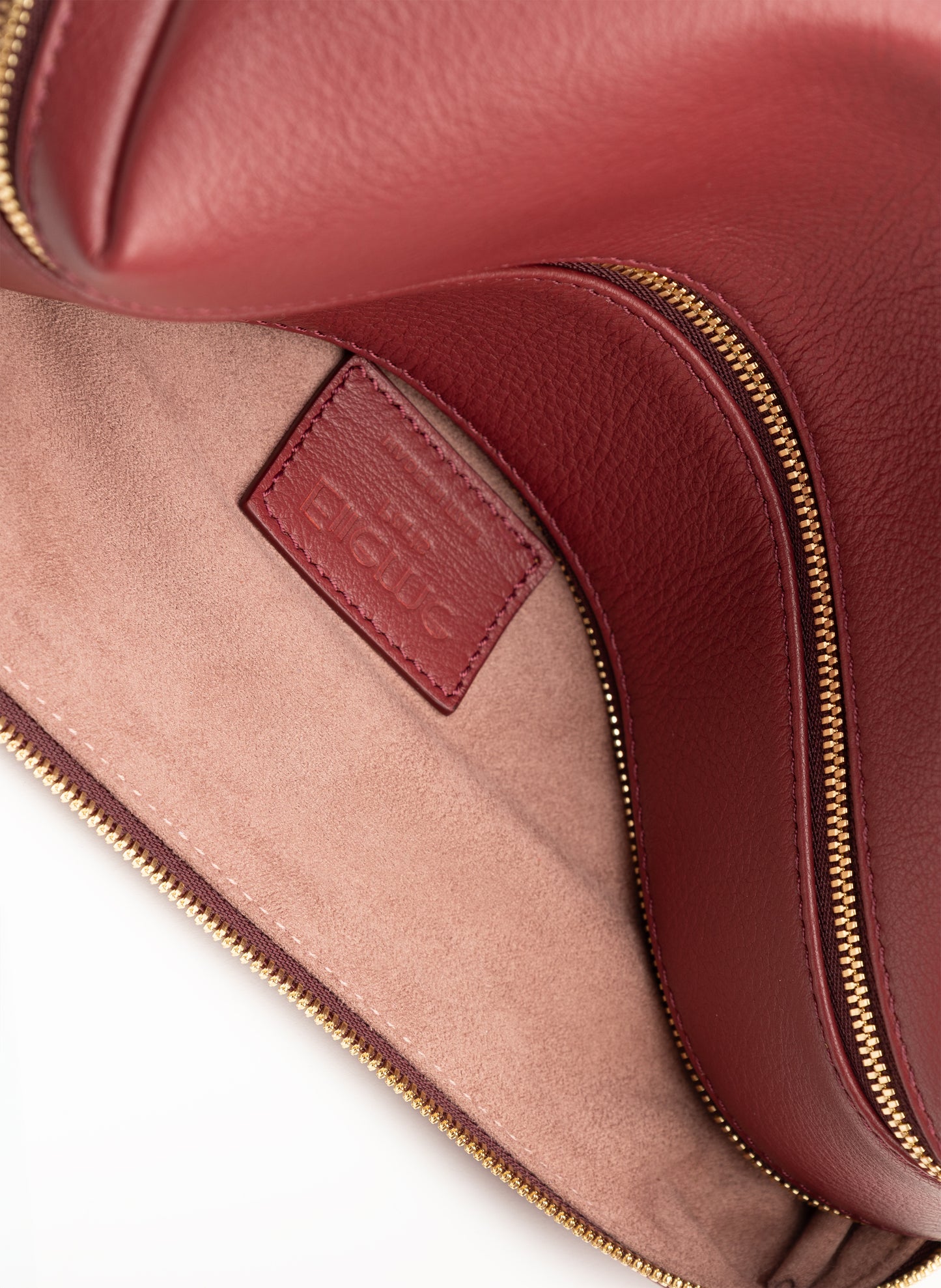 Trousse Chain Leather Burgundy