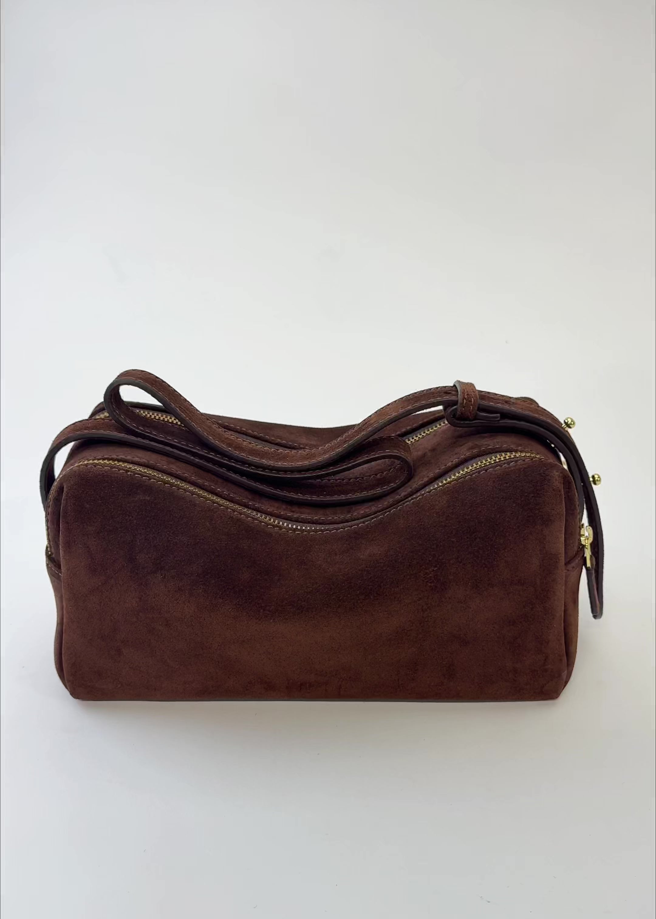Trousse Suede Brownie - Handbags for Women - Elleme