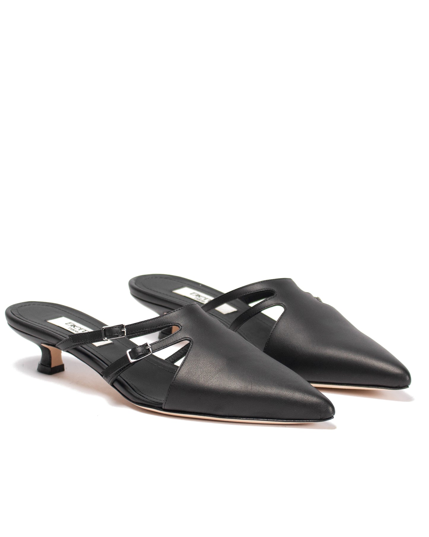 Arc Mule Cuir Noir