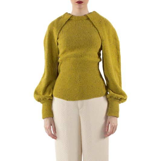 Open Sleeve Jumper Olive