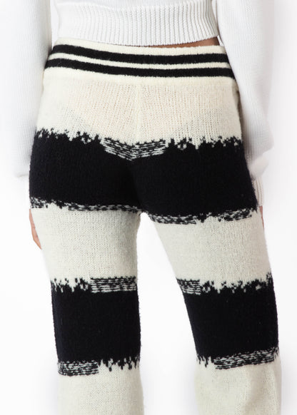 FLARE KNIT TROUSERS